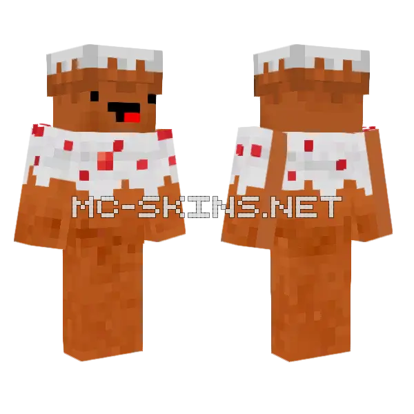 Cake Skin Minecraft skin, front and back