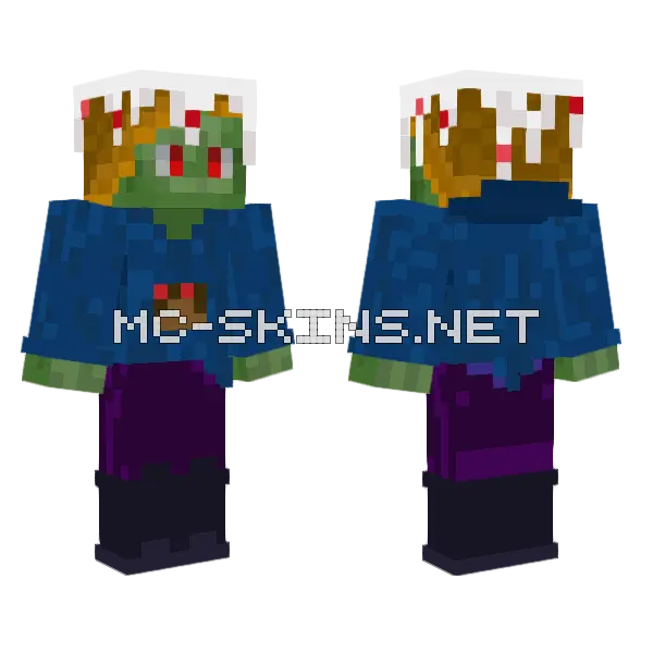 Cakey Redeeyed Choco Sweater Minecraft skin, front and back