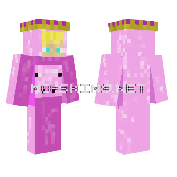 Cal Pig Minecraft skin, front and back