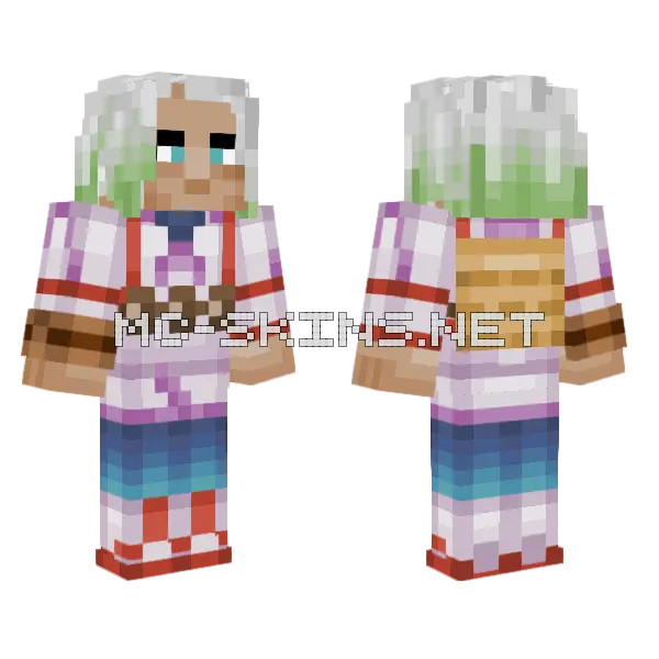 Calaba Pokemon Legends Arceus Minecraft skin, front and back