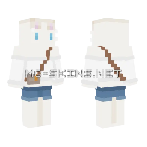 California Girls Skystar Minecraft skin, front and back