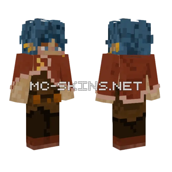 Callum Cowboy Outfit Minecraft skin, front and back