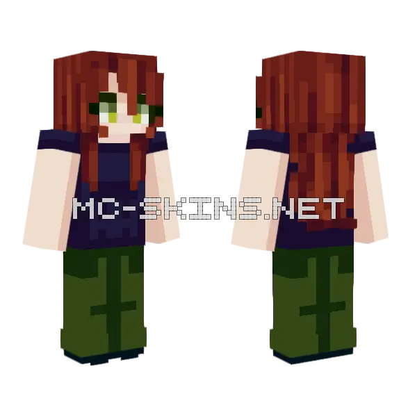 Callymore Girl Minecraft skin, front and back