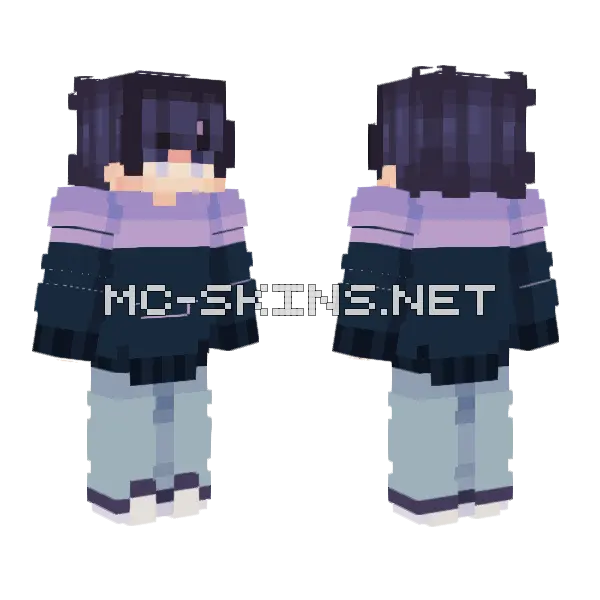 Calm Before The Storm Effects Minecraft skin, front and back