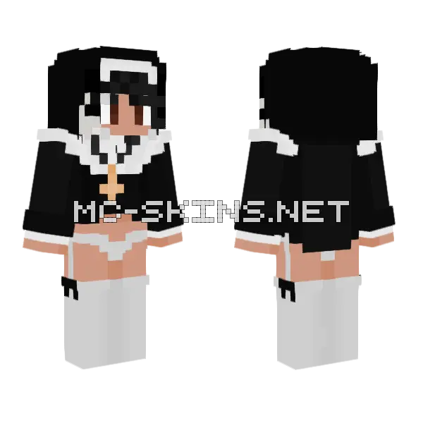 Cameela Nun Minecraft skin, front and back