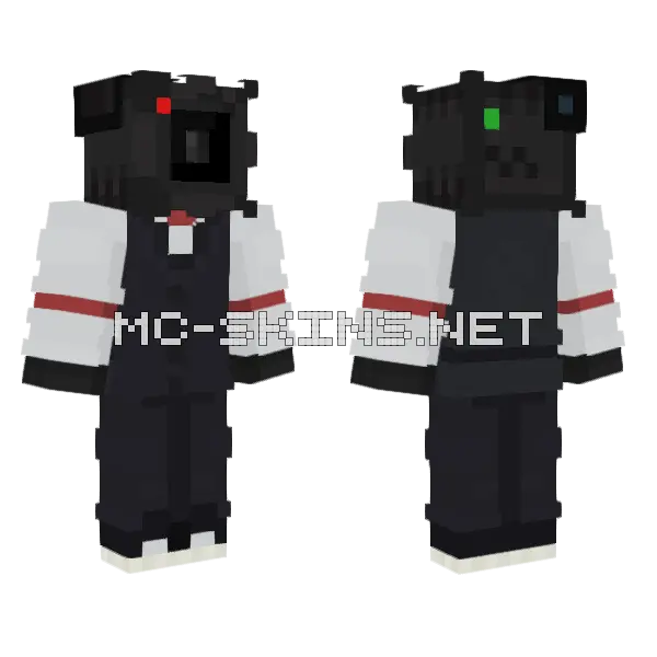 Camerahead Skin Minecraft skin, front and back
