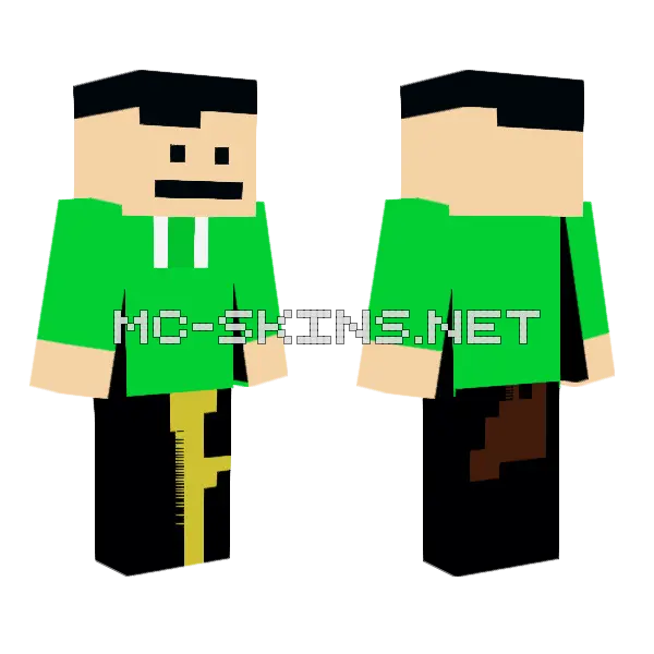Camman18 Minecraft skin, front and back
