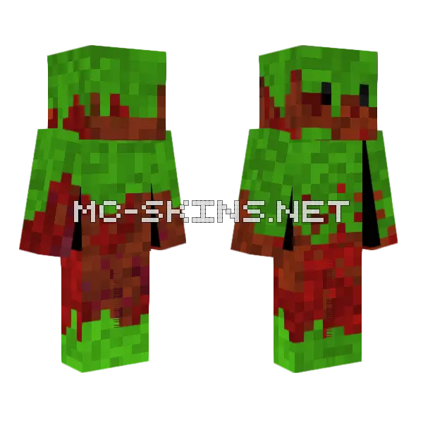 Camo Man Minecraft skin, front and back
