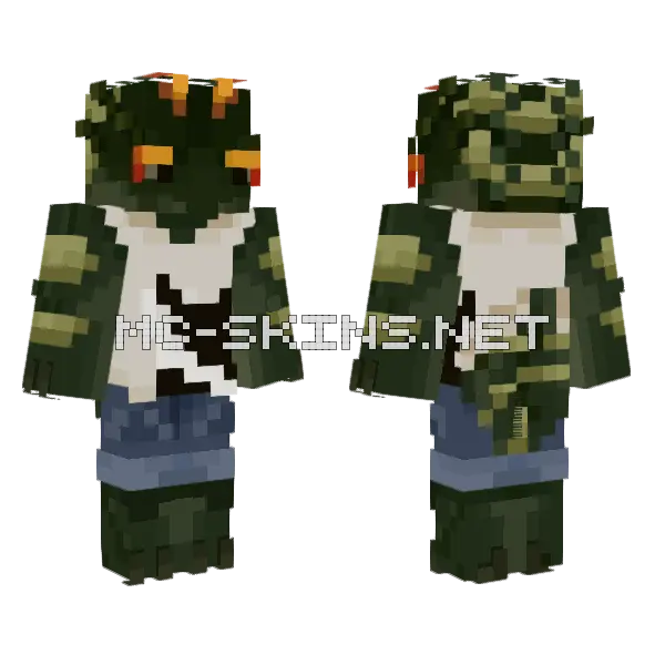 Camouflaged Soldier, front and back