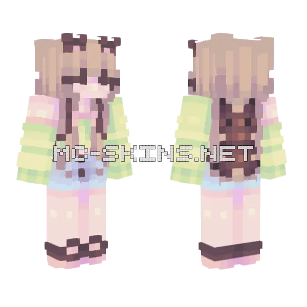 Camp RCE Minecraft skin, front and back
