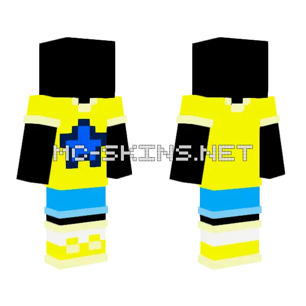 Camp Vega Uniform Base Male Minecraft skin, front and back