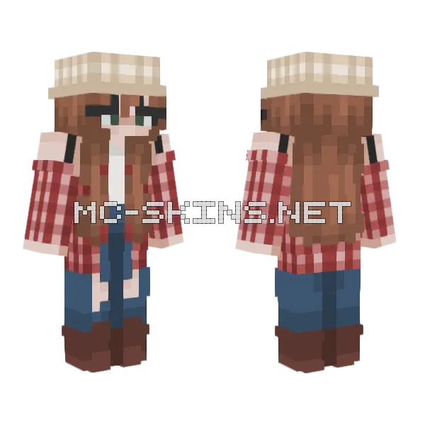Camper Minecraft skin, front and back