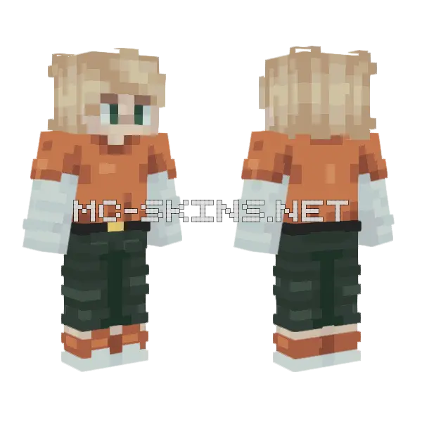 Camping Time Minecraft skin, front and back