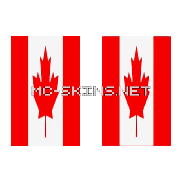 Canada Flag cape, outside and lining