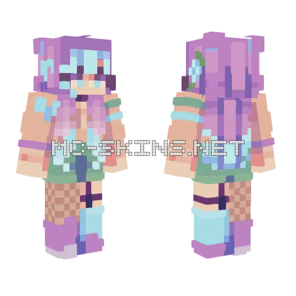 Candy Crush Rce Minecraft skin, front and back