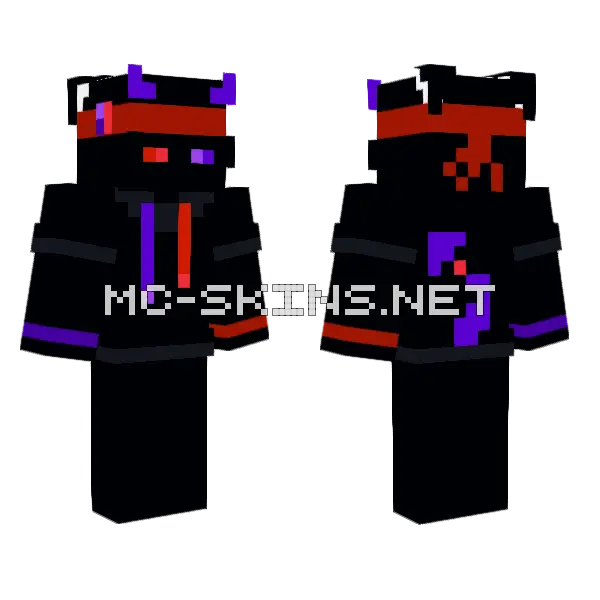 Candy Hoodie Minecraft skin, front and back