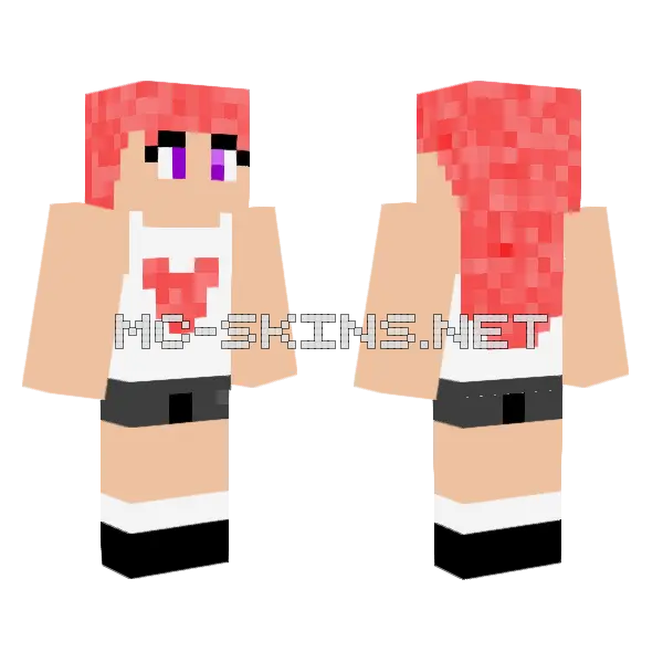 Candy Remake 1 Minecraft skin, front and back