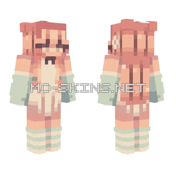 Candy Skin Minecraft skin, front and back