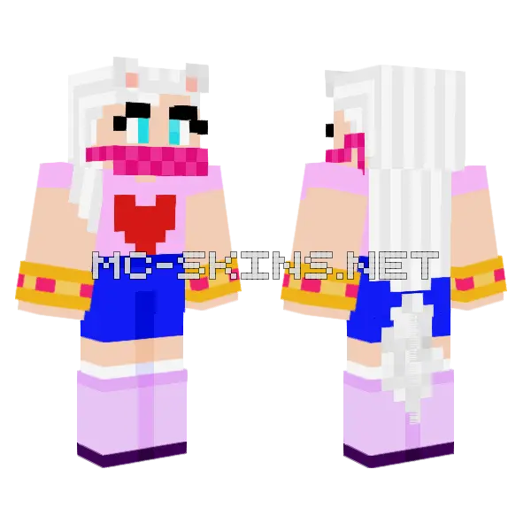 Candy The Anime Minecraft skin, front and back