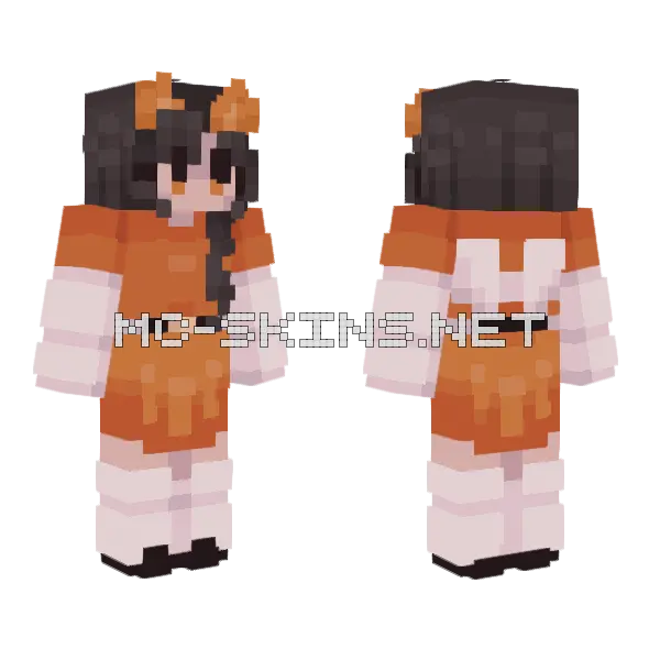 Can't Throw Me To Wolves Minecraft skin, front and back