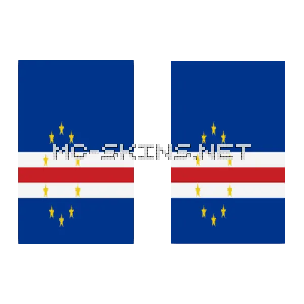 Cape Verde Flag cape, outside and lining
