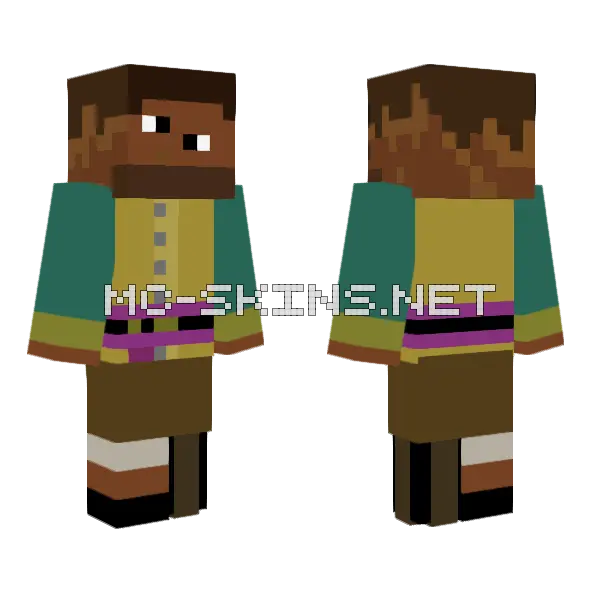 Capitan Clark Minecraft skin, front and back
