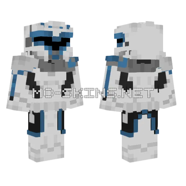 Capitan Rex Skin Minecraft skin, front and back