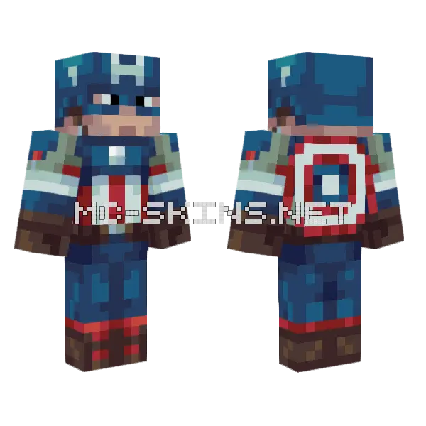 Captain America Suit, front and back