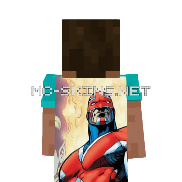 Captain Britain cape, outside and lining