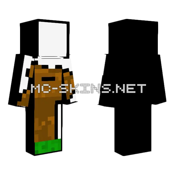 Capybara Club Minecraft skin, front and back