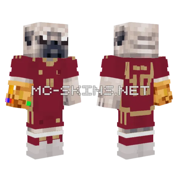 Caracas FC Minecraft skin, front and back