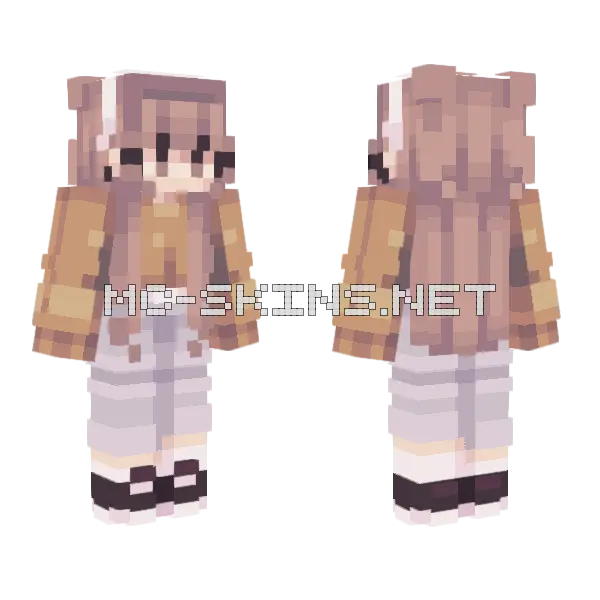 Caramel Rce Minecraft skin, front and back