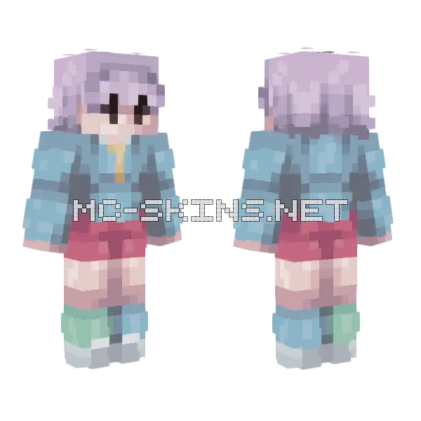Cardamon Girl Minecraft skin, front and back