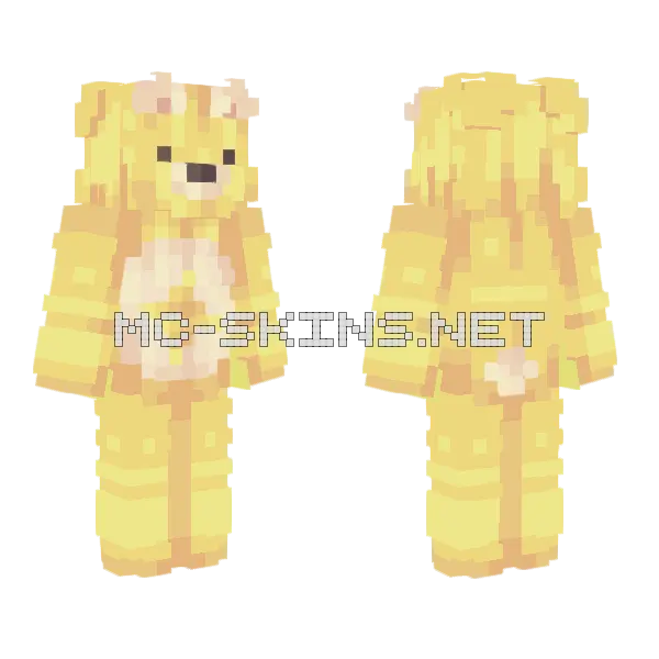 Care Bare Request Minecraft skin, front and back