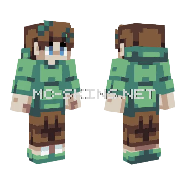Carl Hive Style Minecraft skin, front and back