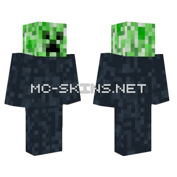 Carl The Creeper Minecraft skin, front and back