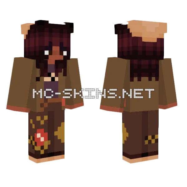 Carmen Parmar Af Attack Minecraft skin, front and back
