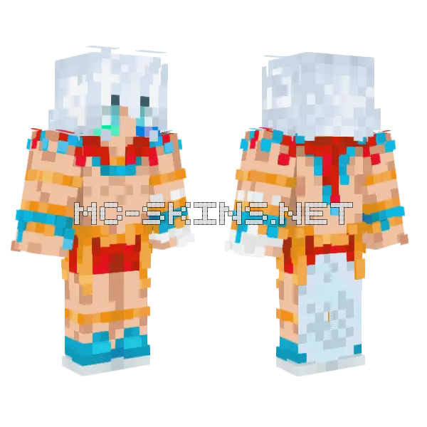 Carnaval Aether Minecraft skin, front and back