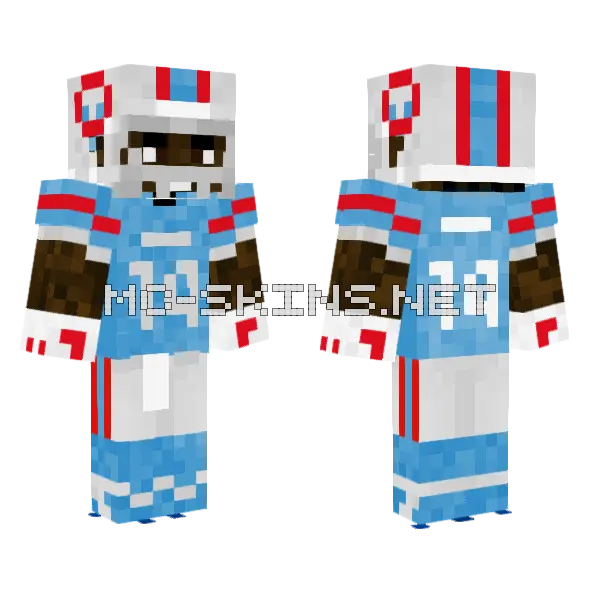Carnell Tate Minecraft skin, front and back