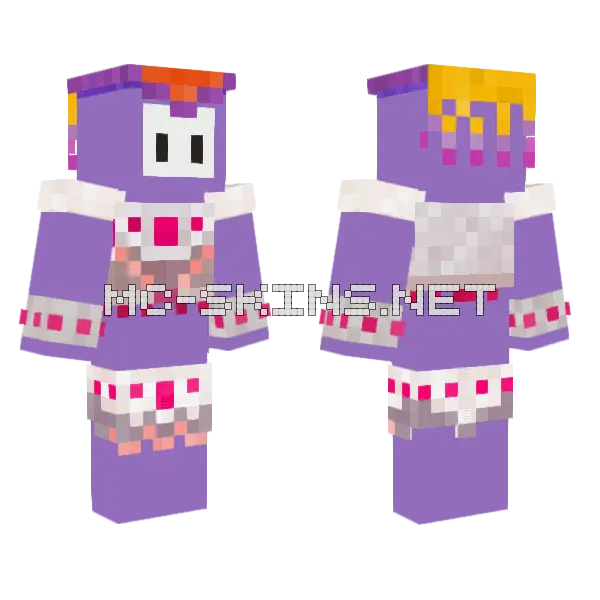 Carnifaller Fall Guy Minecraft skin, front and back