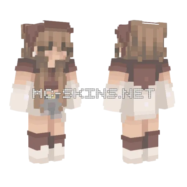 Carnival Girl Minecraft skin, front and back