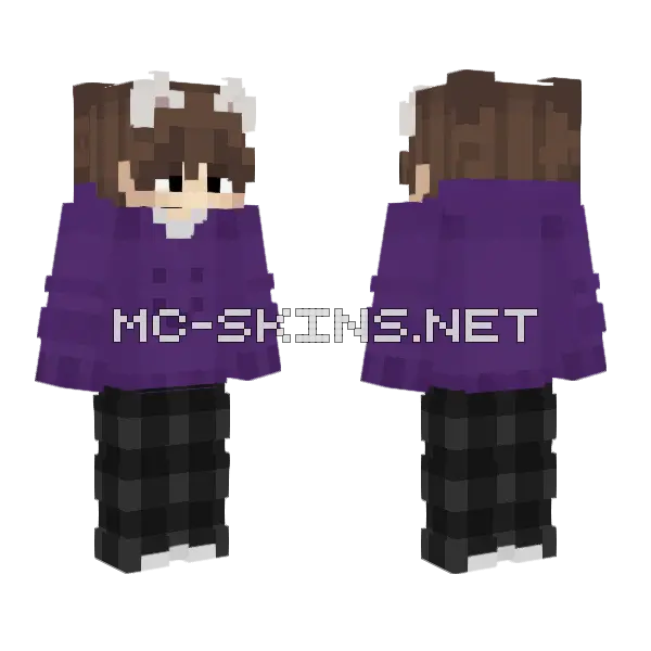 Carpa Minecraft skin, front and back