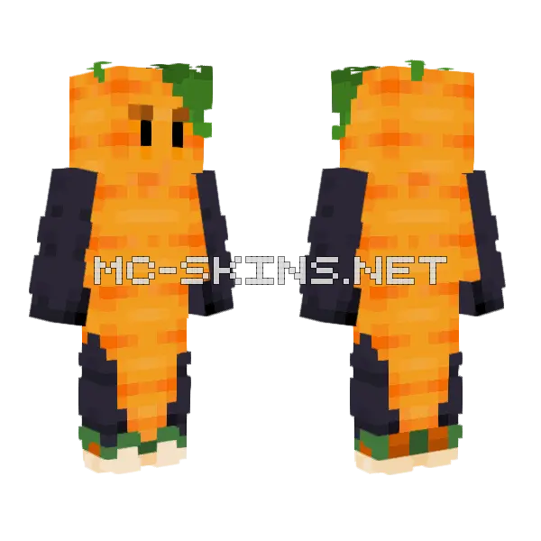 Carrot O Minecraft skin, front and back
