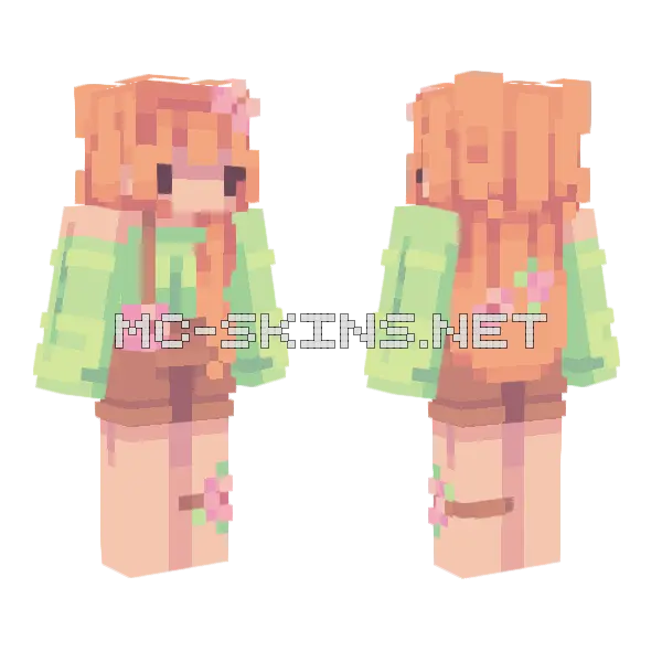 Carrot SF3 Friendly Fire Minecraft skin, front and back