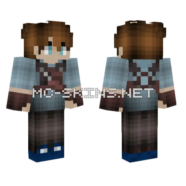 Carson Maze Runner Minecraft skin, front and back