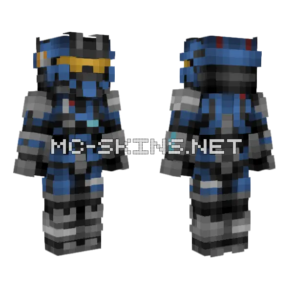 Carter Noble 1 Minecraft skin, front and back