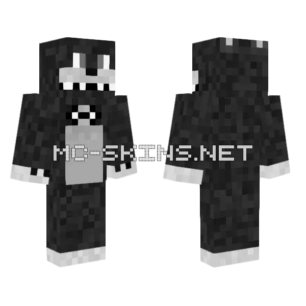 Cartoon Vswitch Minecraft skin, front and back