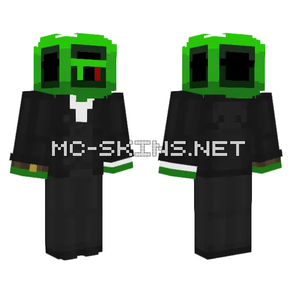 Casino Owner Program Minecraft skin, front and back