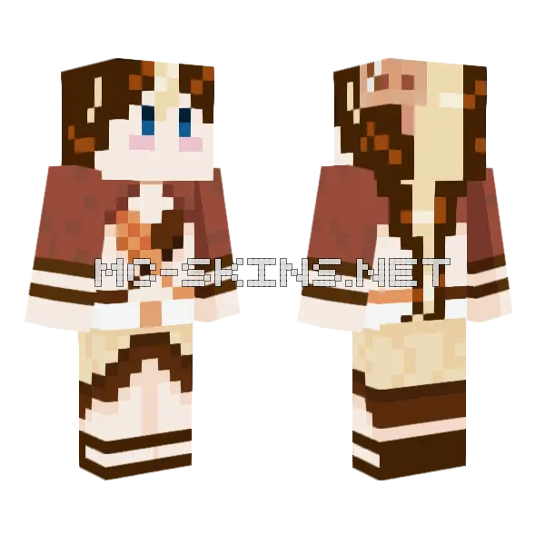 Cassia Cafe Minecraft skin, front and back