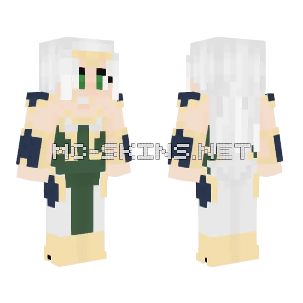 Cassie Dragoncaller Minecraft skin, front and back